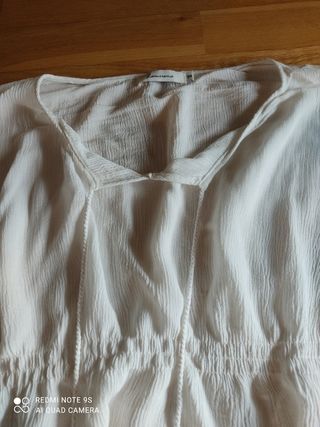 blusa caftán blanca M-L