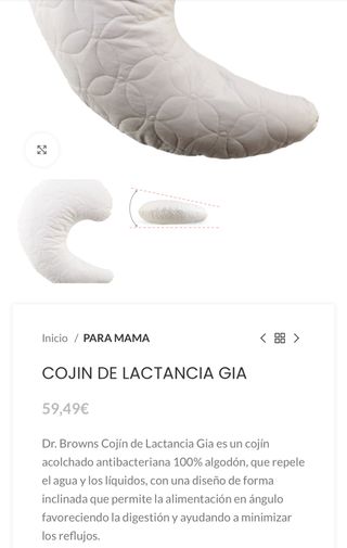 Cojín de lactancia Dr. Browns Gia*