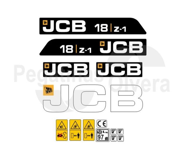 Kit Adhesivos JCB 18z1