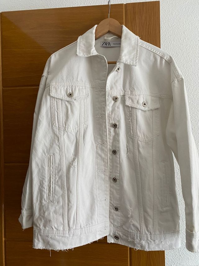 Cazadora vaquera blanco