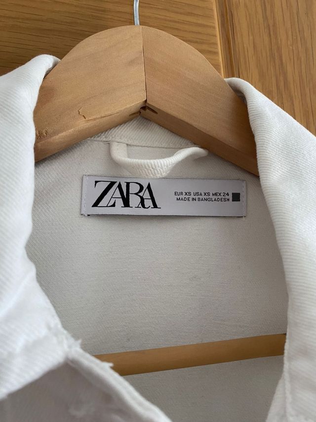 Cazadora vaquera blanco
