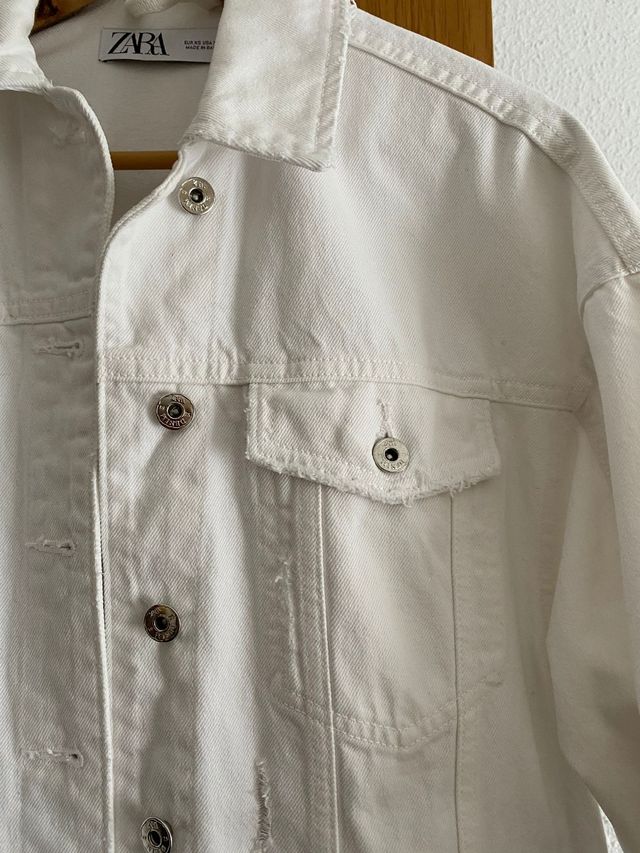 Cazadora vaquera blanco