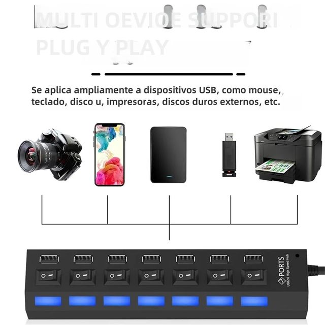 adaptador hub USB 