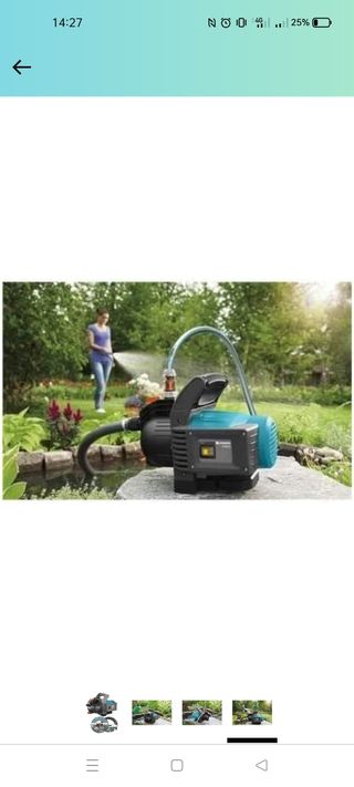 BOMBA AGUA GARDENA 3600l/h