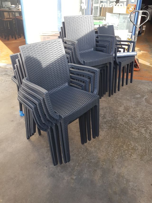 sillas de terraza apilable