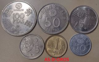 6 MONEDAS ESPAÑA 82 FUTBOL