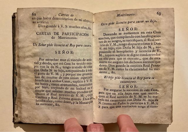 Nuevo estilo y formulario de escribir cartas