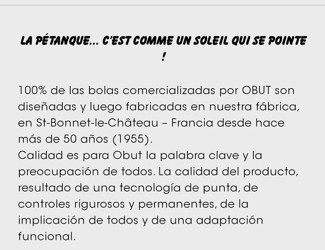 Obut Chevron bolas petanca talla pequeña
