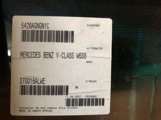 Luna parabrisas mercedes Vito