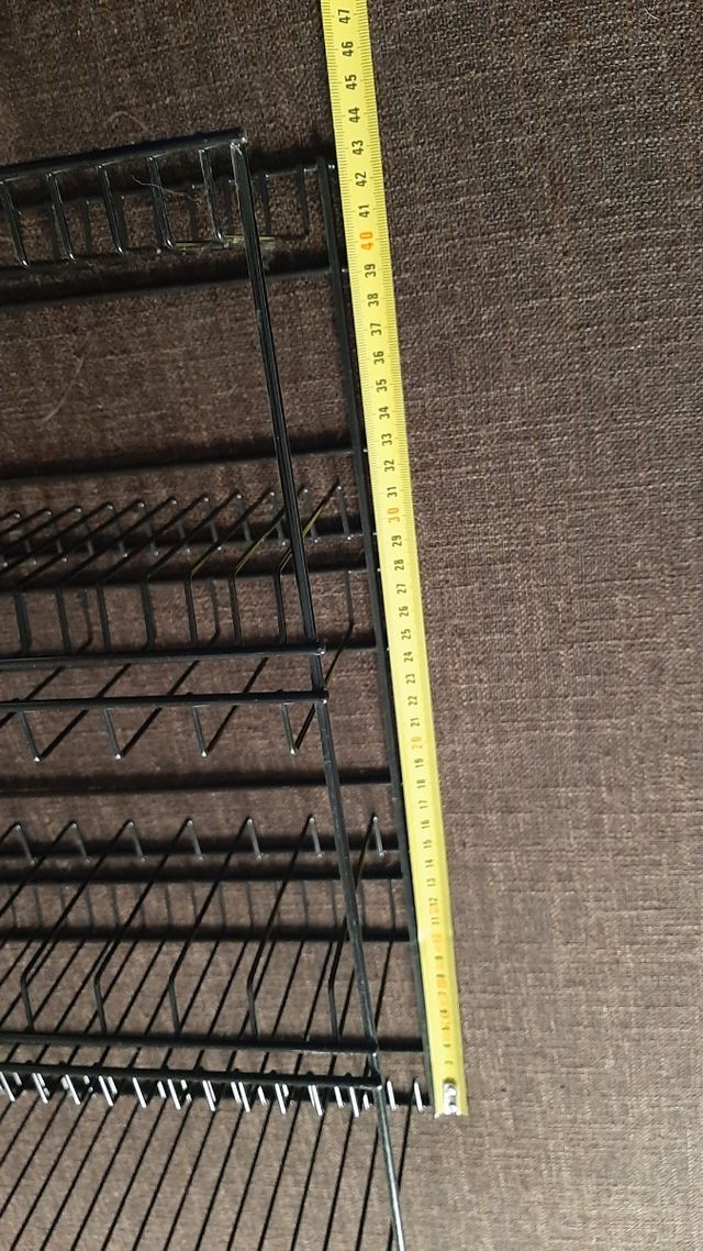 portacd da parete nero di metallo 60 CD