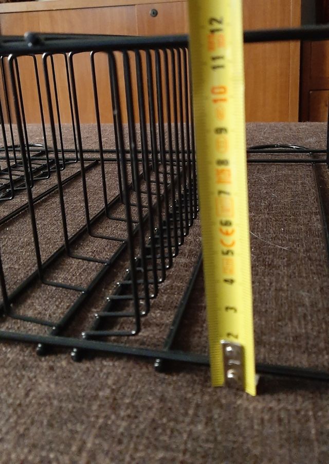 portacd da parete nero di metallo 60 CD