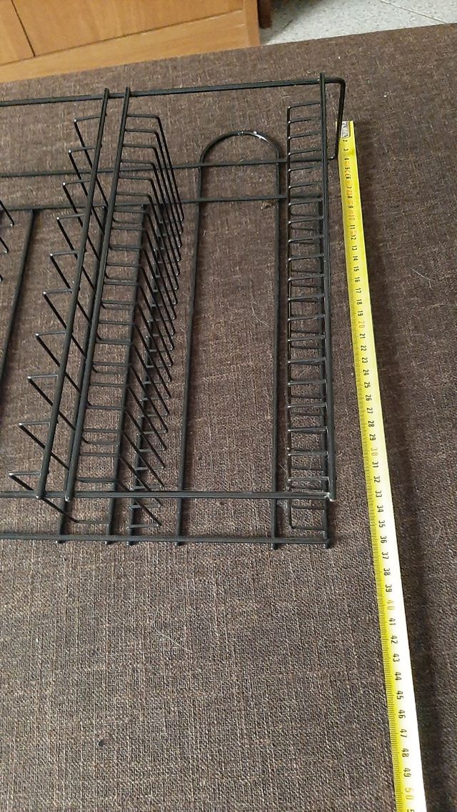 portacd da parete nero di metallo 60 CD