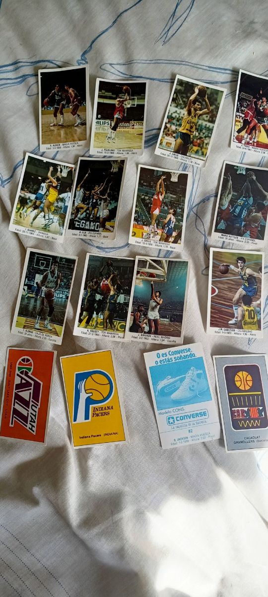 cromos antiguos de baloncesto