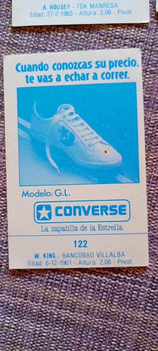 cromos antiguos de baloncesto