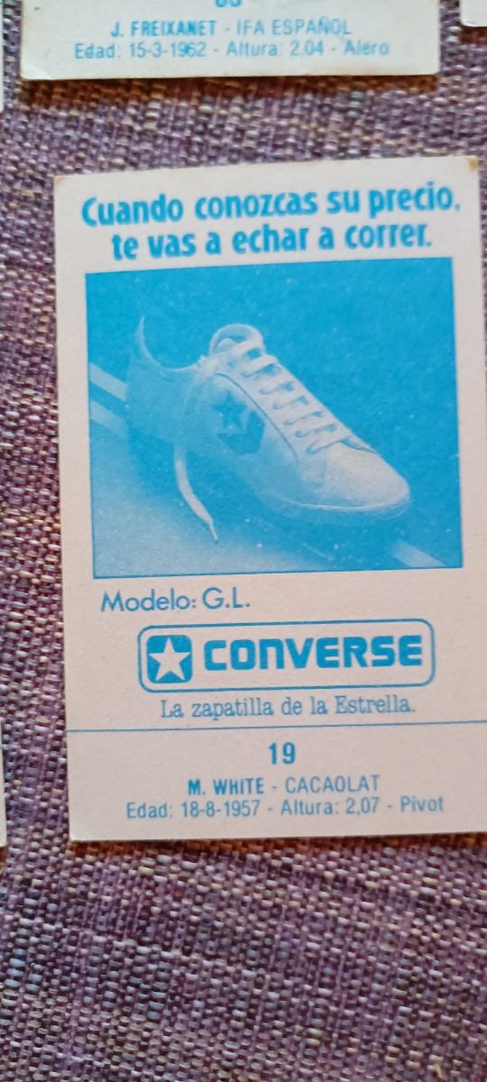 cromos antiguos de baloncesto