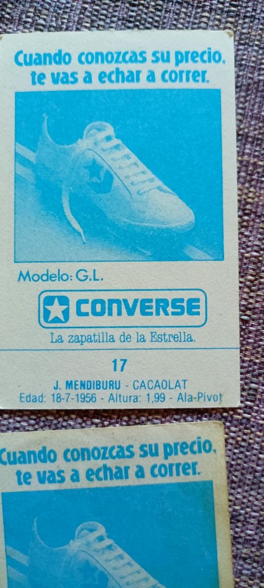 cromos antiguos de baloncesto