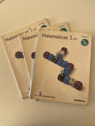 Libros Matemáticas 1ESO Santillana