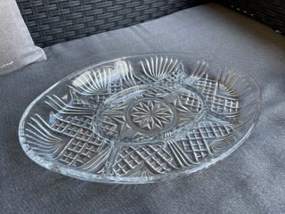 Antipastiera in vetro decorato NUOVA