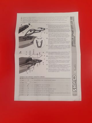 Soporte Baúl SHAD APRILIA SPORT CITY 125