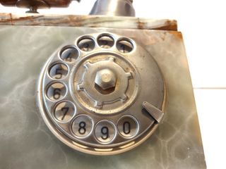 Telefono in Onice con orologio(Teléfono,Téléphone)