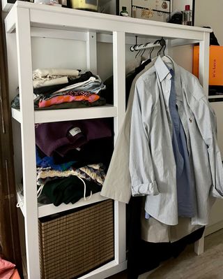 Ropero abierto ikea blanco