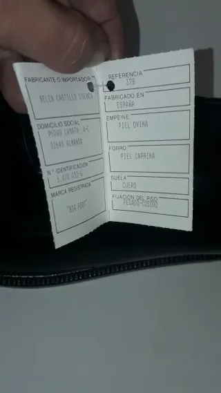 Blucher cordones 46, 47, 49 y 50