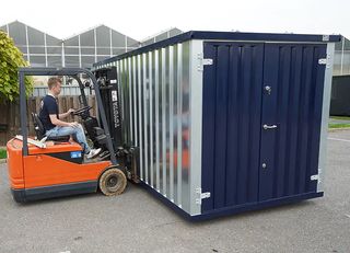 Contenedores metálicos para almacén