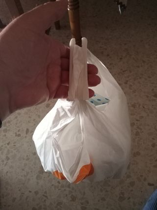 asa para transportar bolsas de compras.