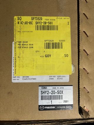 FILTRO ANTIPARTICULAS DPF MAZDA SHY2-20-50X