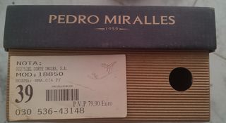 Zapatos tacón Pedro Miralles sin estrenar talla 39