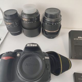 Equipo completo cámara réflex Nikon D3100