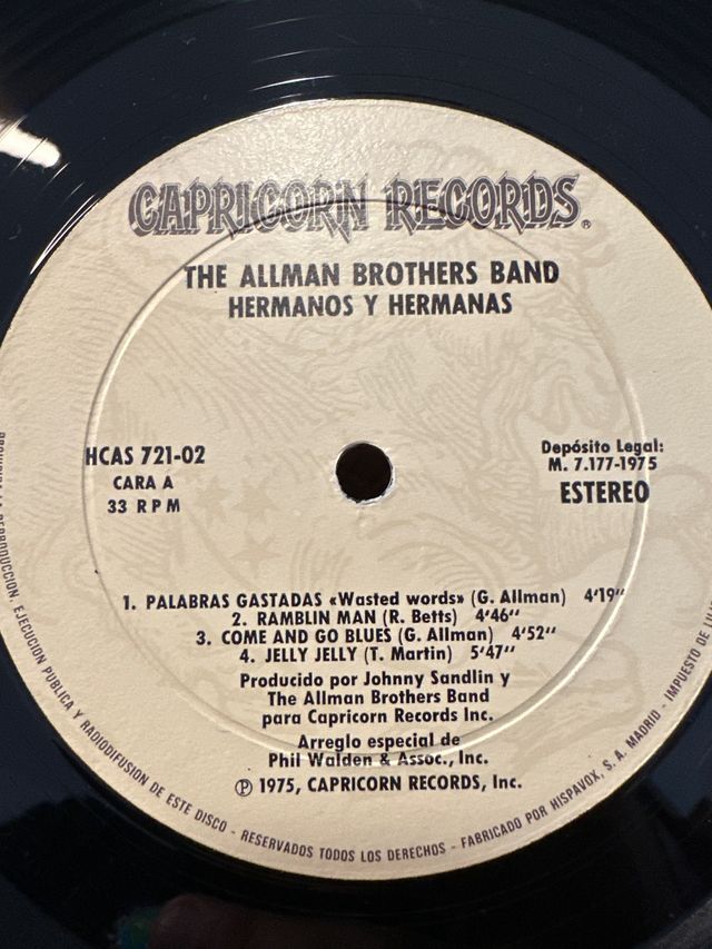 vinilo LP - ALLMAN BROTHERS