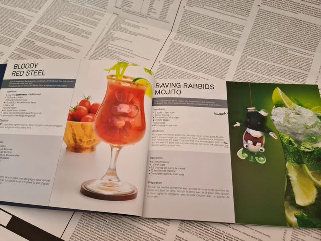 Libro de cócteles y postres de Los Rabbids
