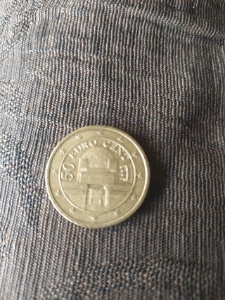 Moneda 50 céntimos coleccion Edificio Secesión)