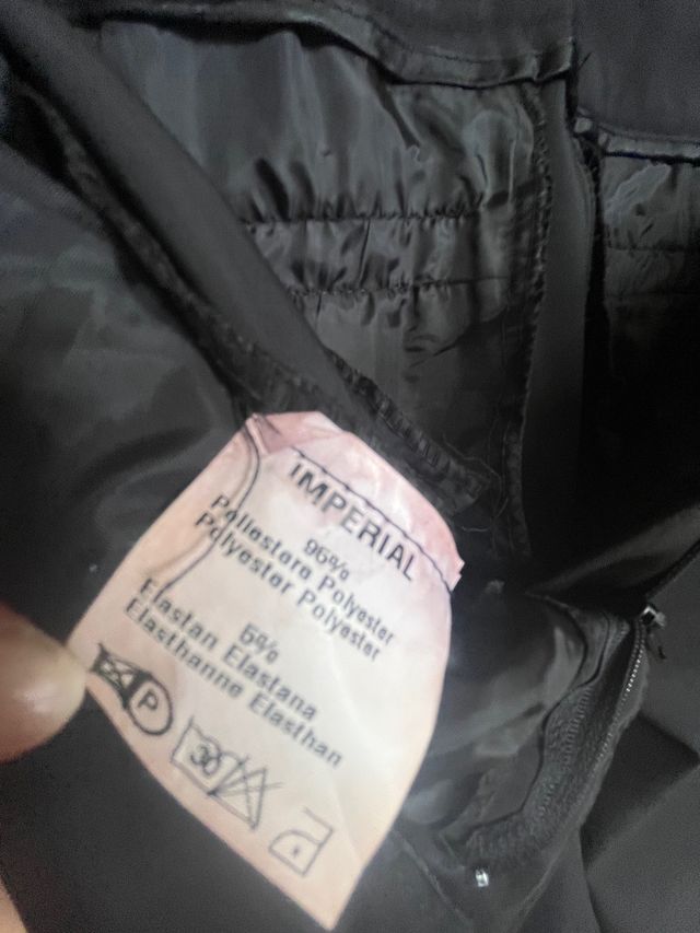 Pantalone donna Imperial nero lucido no stiro