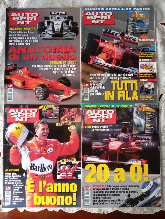 AUTOSPRINT 2000 Numeri Vari Ferrari Formula 1 F1