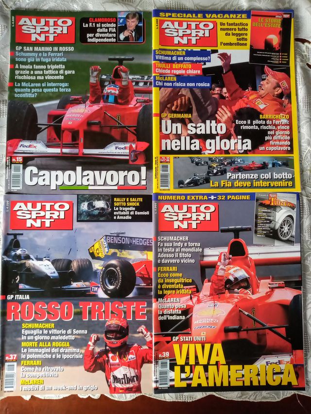 AUTOSPRINT 2000 Numeri Vari Ferrari Formula 1 F1