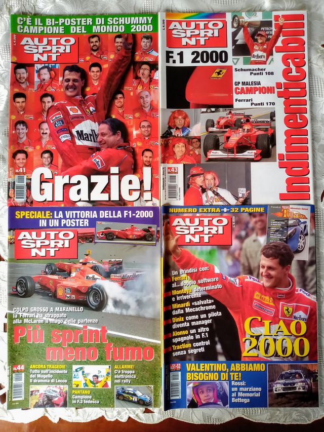 AUTOSPRINT 2000 Numeri Vari Ferrari Formula 1 F1