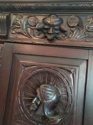 Mueble escritorio estilo castellano antiguo