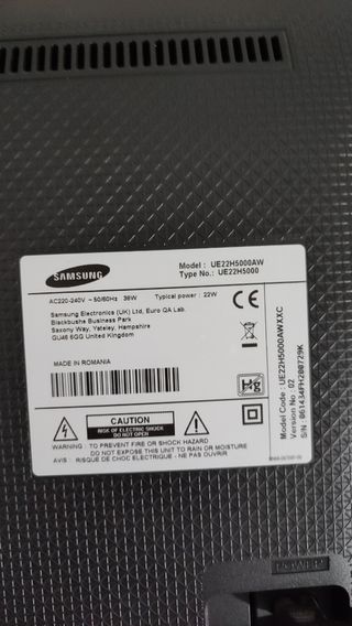 TV 22 Samsung para piezas