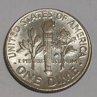 MONEDA ONE DIME DE PLATA 1964