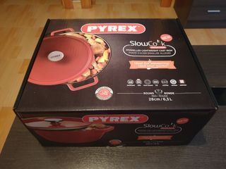 Cacerola roja Pyrex 28 cm