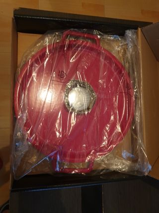 Cacerola roja Pyrex 28 cm