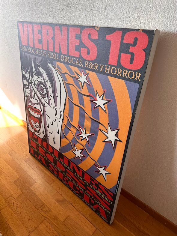 LIENZO / BASTIDOR | PÓSTER CONCIERTO MUNSTER 90's