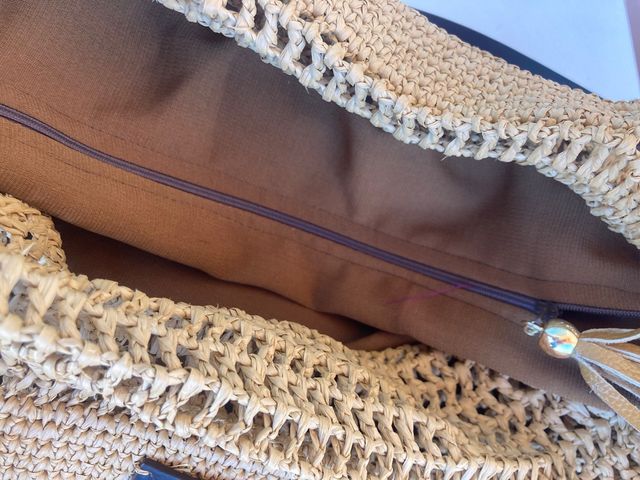 Borsa a tracolla in rafia Dsquared2