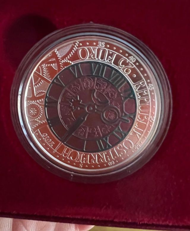 17 Monedas plata niobio 25€ 2005-2021 Austria