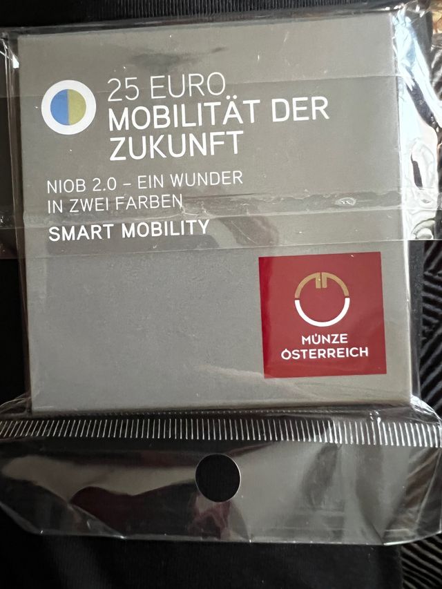 17 Monedas plata niobio 25€ 2005-2021 Austria