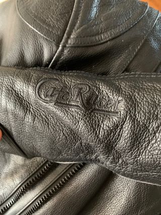 Chaqueta piel moto mujer Cafe Racer nueva