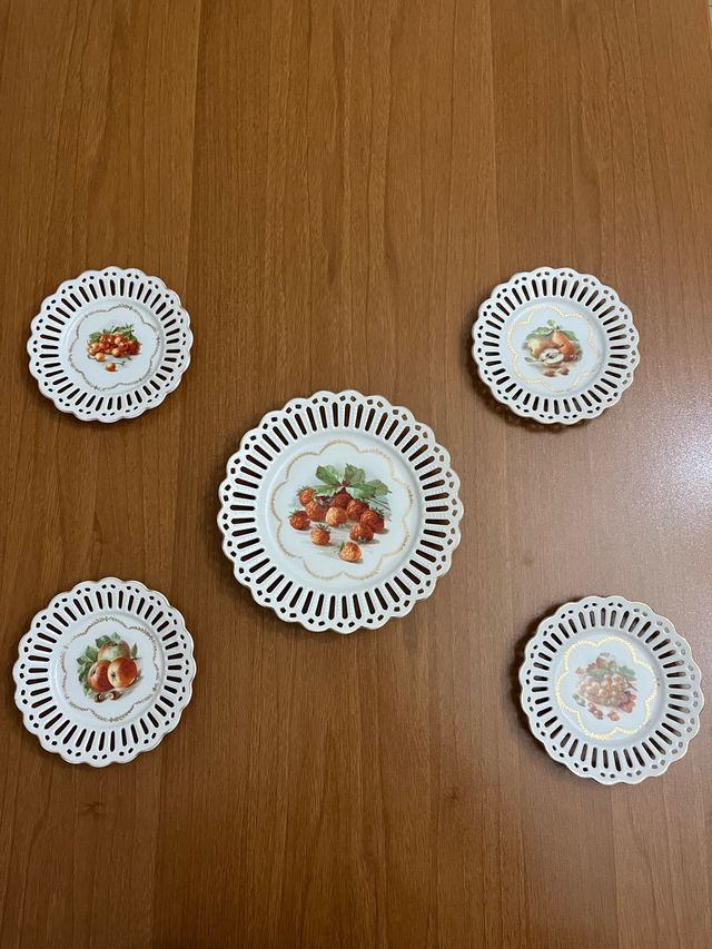 Set da frutta in fine porcellana