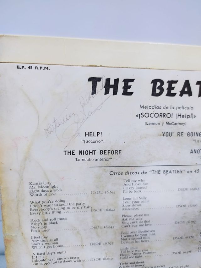 vinilo de 7" The Beatles HELP!